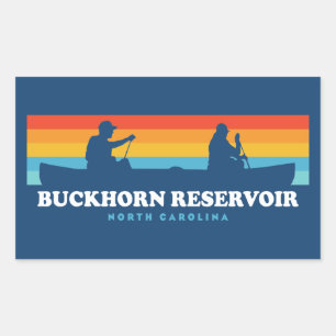 Buckhorn Reservoir North Carolina Canoe Sticker