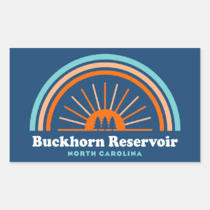 Buckhorn Reservoir North Carolina Rainbow Sticker