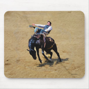 Bucking Bronco and Rodeo Cowboy #Gift Mouse Pad