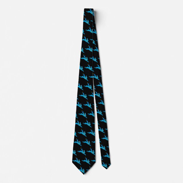 Bucking Bronco Bunny Tie (Front)