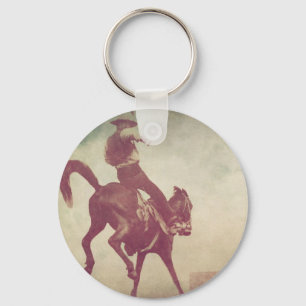 Bucking Bronco Keychain