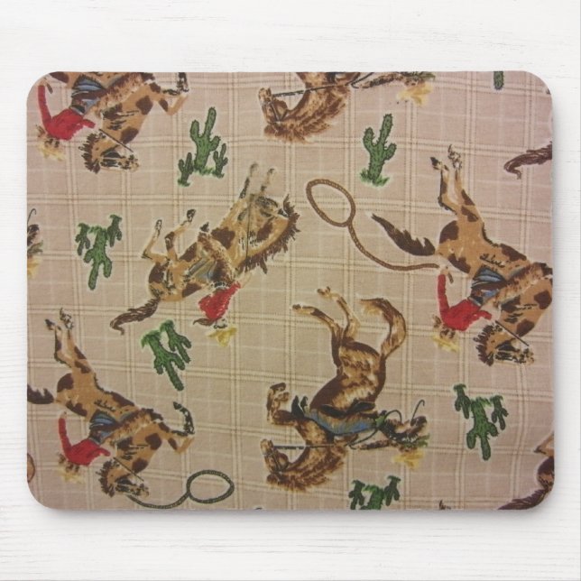 Bucking Bronco Mouse Pad (Front)