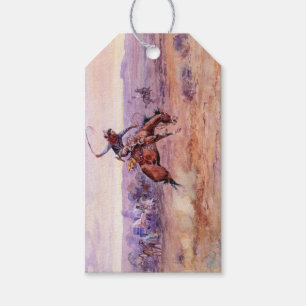 Bucking Bronco (Taming a Wild Horse) Gift Tags