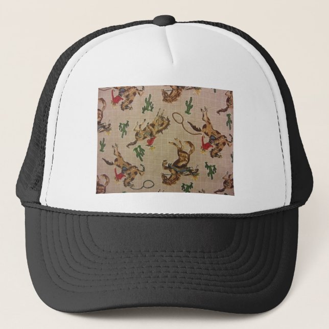 Bucking Bronco Trucker Hat (Front)