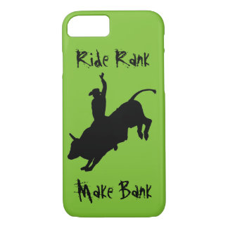 Bucking Bull Riding Rodeo Cowboy Ride Rank Case