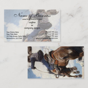 Bucking by NC Wyeth Business Card