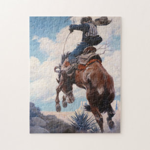 Bucking by Newell Convers Wyeth Jigsaw Puzzle