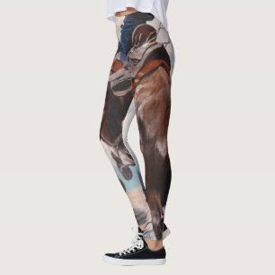 Bucking by Newell Convers Wyeth Leggings