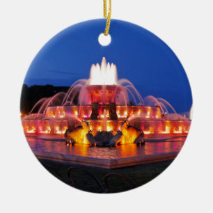 Buckingham Fountain 02.JPG Ceramic Ornament