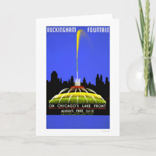 Buckingham Fountain 1939 WPA Card