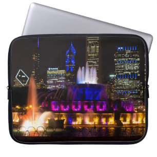 Buckingham Fountain Chicago Laptop Sleeve