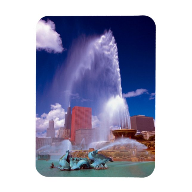 Buckingham Fountain Chicago Premium Flex Magnet (Vertical)