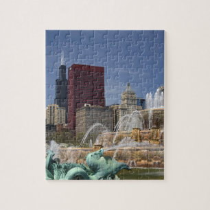 Buckingham Fountain located in Grant Park, Jigsaw Puzzle