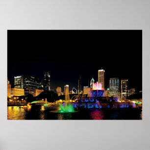 Buckingham Fountain Poster