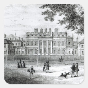 Buckingham House Square Sticker