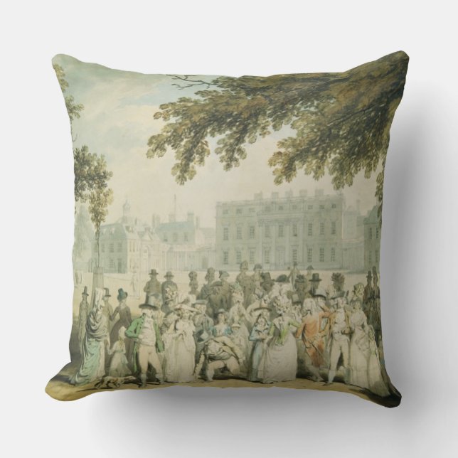 Buckingham House, St.James's Park, 1790 Throw Pillow (Front)
