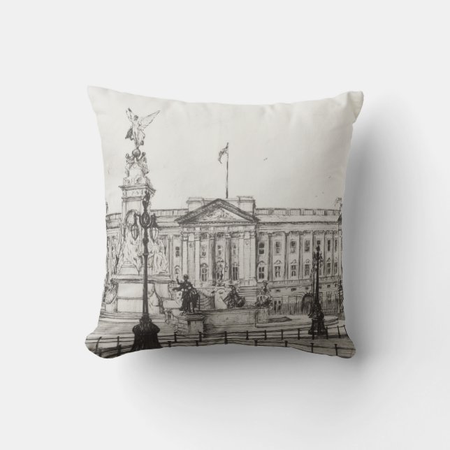 Buckingham Palace London.2006 Throw Pillow (Front)