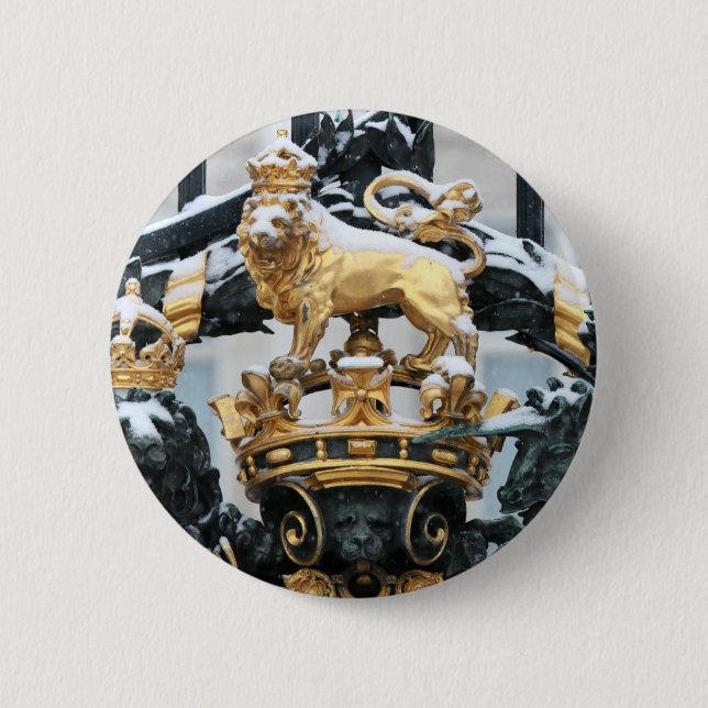 Buckingham Palace London 2 Inch Round Button (Front)
