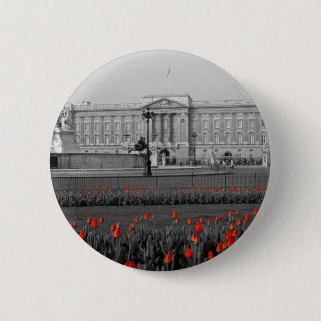 Buckingham Palace London 2 Inch Round Button (Front)