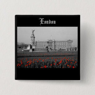 Buckingham Palace London 2 Inch Square Button