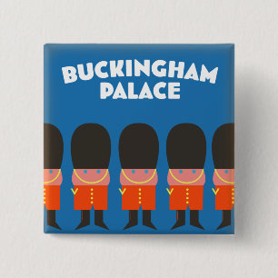 Buckingham Palace London by train Giant Coffee Mug 2 Inch Square Button