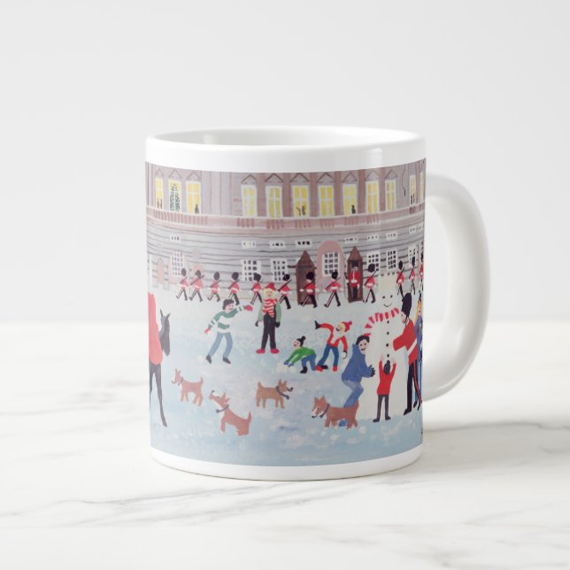 Buckingham Palace London Large Coffee Mug (Front Right)