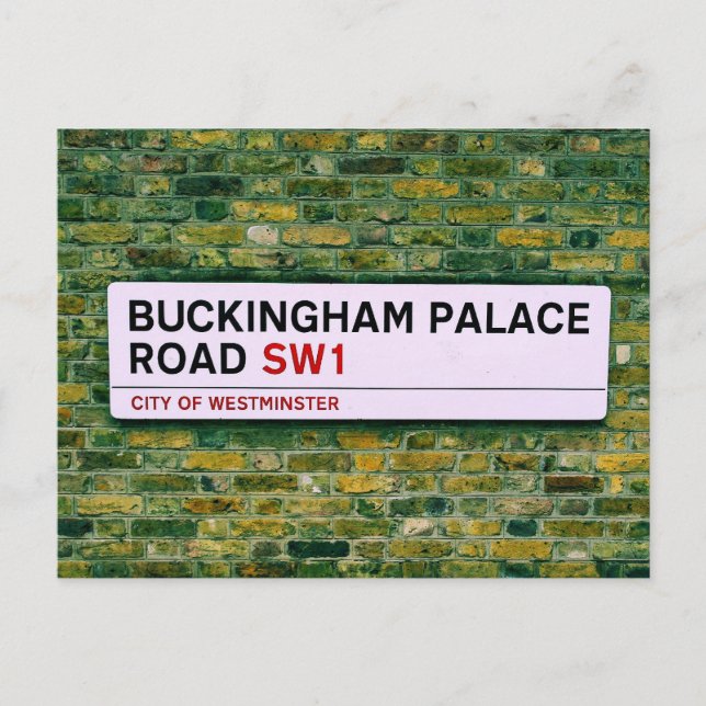 Buckingham Palace Road - London Postcard (Front)