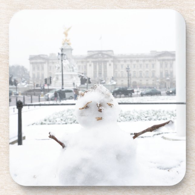 Buckingham Palace snowman London Coaster (Front)