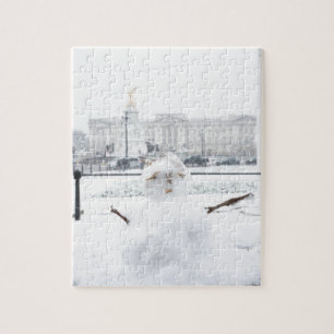 Buckingham Palace snowman London Jigsaw Puzzle
