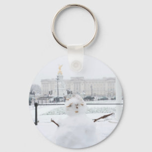 Buckingham Palace snowman London Keychain