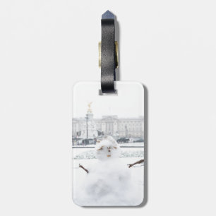 Buckingham Palace snowman London Luggage Tag