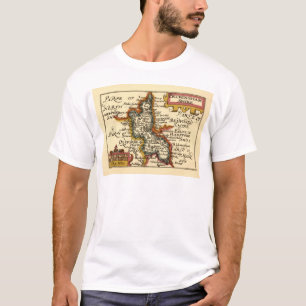 Buckinghamshire County England Old John Speed Map T-Shirt