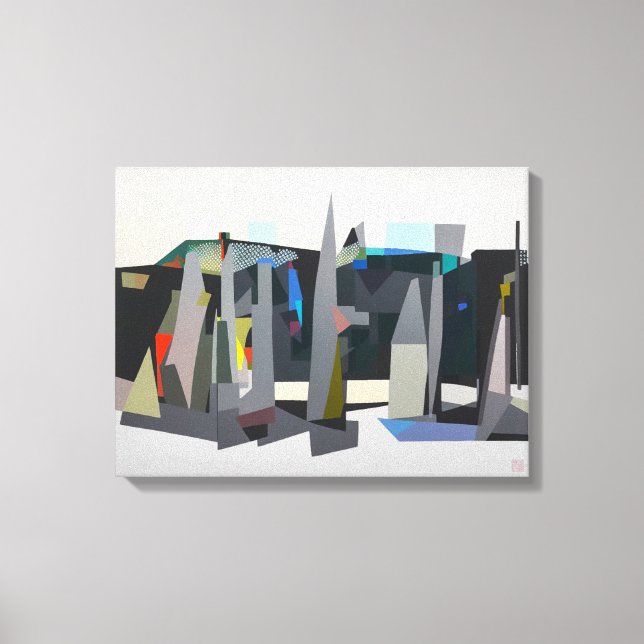 Buckland Beach Yachts - Impression d'art en toile (Recto)