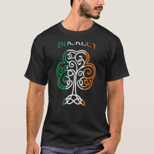 BUCKLEY Irish Name Shamrock Ireland Flag Family T-Shirt
