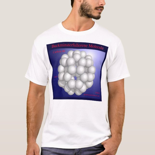 Buckminsterfullerene Molecule (front) T-Shirt (Front)