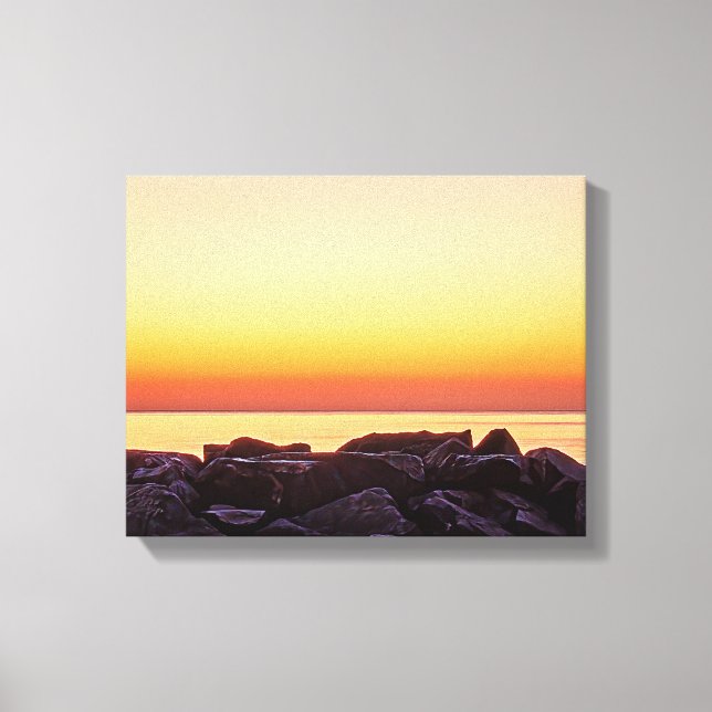 Buckroe Beach Sunrise Canvas Print (Front)
