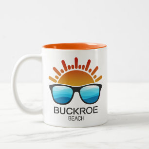 Buckroe Beach Virginia Sunglasses Two-Tone Coffee Mug