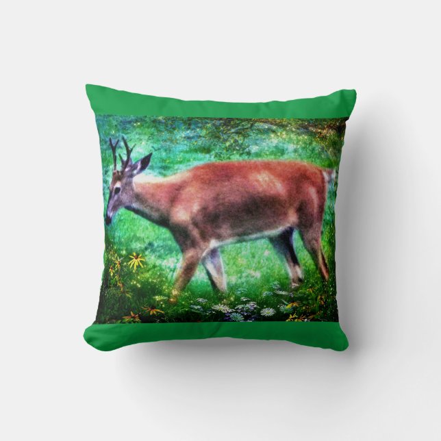 Bucks Love Throw Pillow (Front)