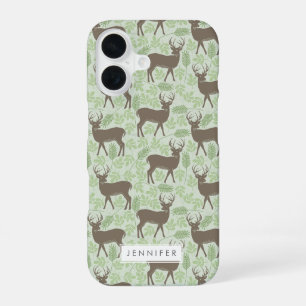 Bucks on Spring Green Leaves iPhone 16 Case