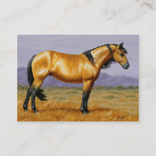 Bucksin Wild Horse Mustang Stallion Business Card