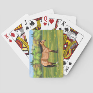Buckskin Dun Quarter Horse Playing Cards