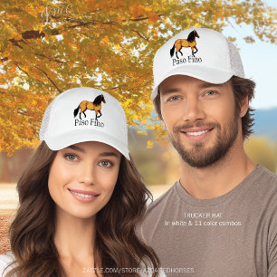 Buckskin Paso Fino Horse Artwork Trucker Hat