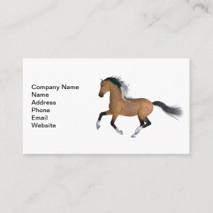 Buckskin Quarter Horse Business Card