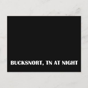 Bucksnort, Tennessee at night Postcard
