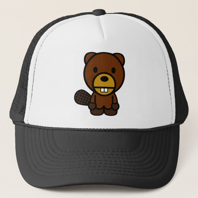 Bucky Beaver Trucker Hat (Front)