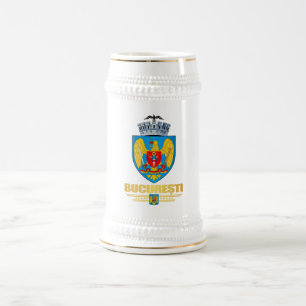 Bucuresti (Bucharest) COA Beer Stein