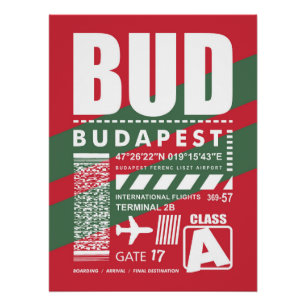 BUD Budapest Airport Poster