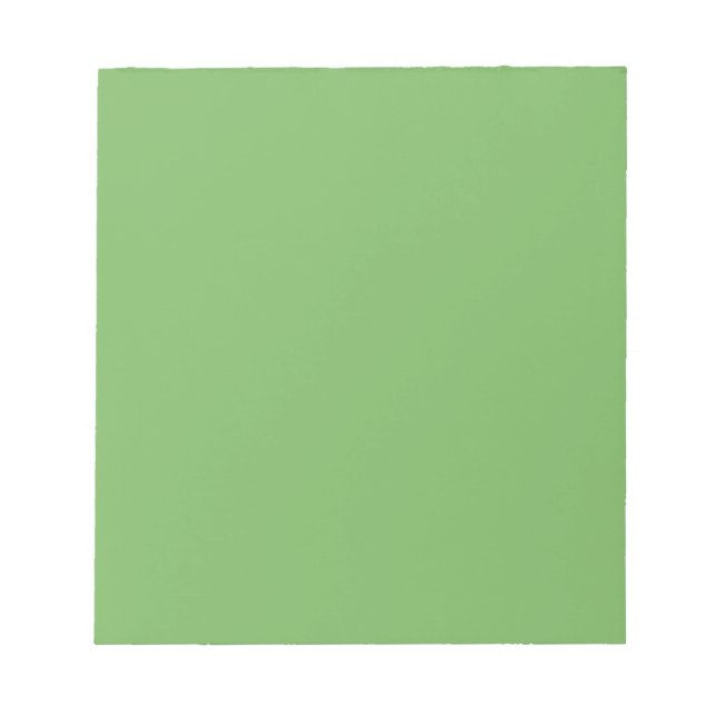 Bud green (solid colour)  notepad (Front)
