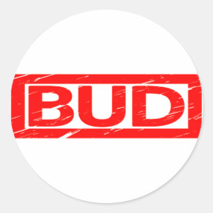 Bud Stamp Classic Round Sticker