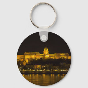 Buda Castle Hungary Budapest at night Keychain